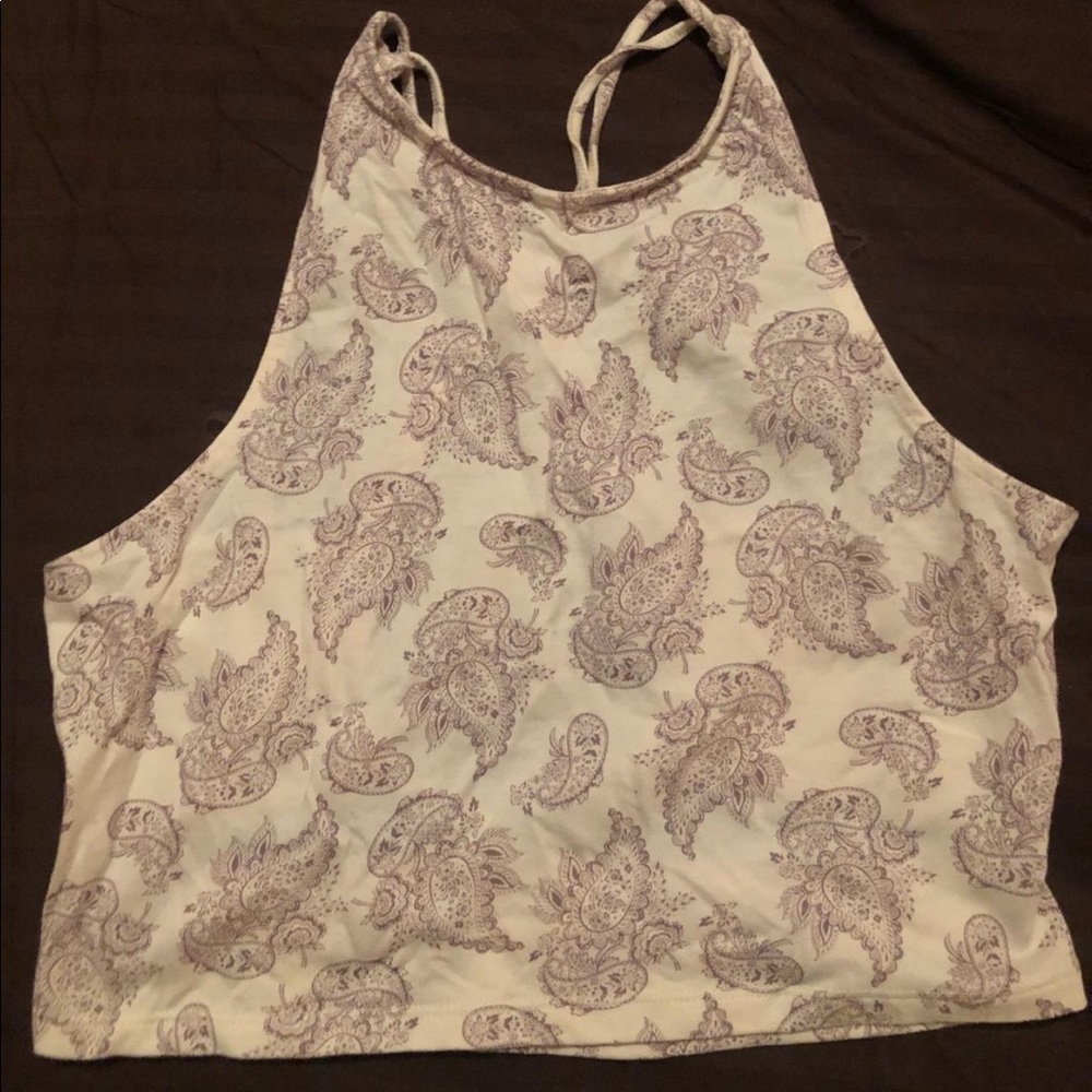 open back crop top